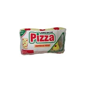 Iscream 16" Pizza Party Plush Decorative Throw Pillow with 3 Silly Slices Furry